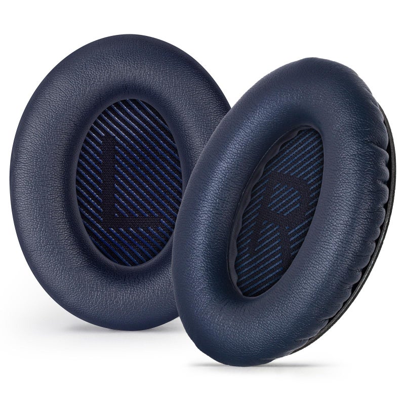 Aurivor Replacement Ear Pads Cushions for Bose QuietComfort QC 35 (ii) 25 15 2 Headphones, Earpads for QC35 (ii) QC25 QC15 QC2 SoundTrue/SoundLink AE2/AE2i/AE2w Around-Ear Headphones (MidnightBlue) - Image 1