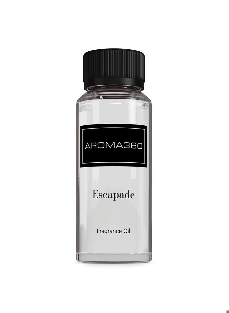 AROMA360 Escapade Fragrance Oil Blend - Hotel Inspired for Luxury Essential Oil Diffusers - Aromatherapy Scent Diffuser Oil - Ozone, Jasmine, and Black Pepper - 50 mL