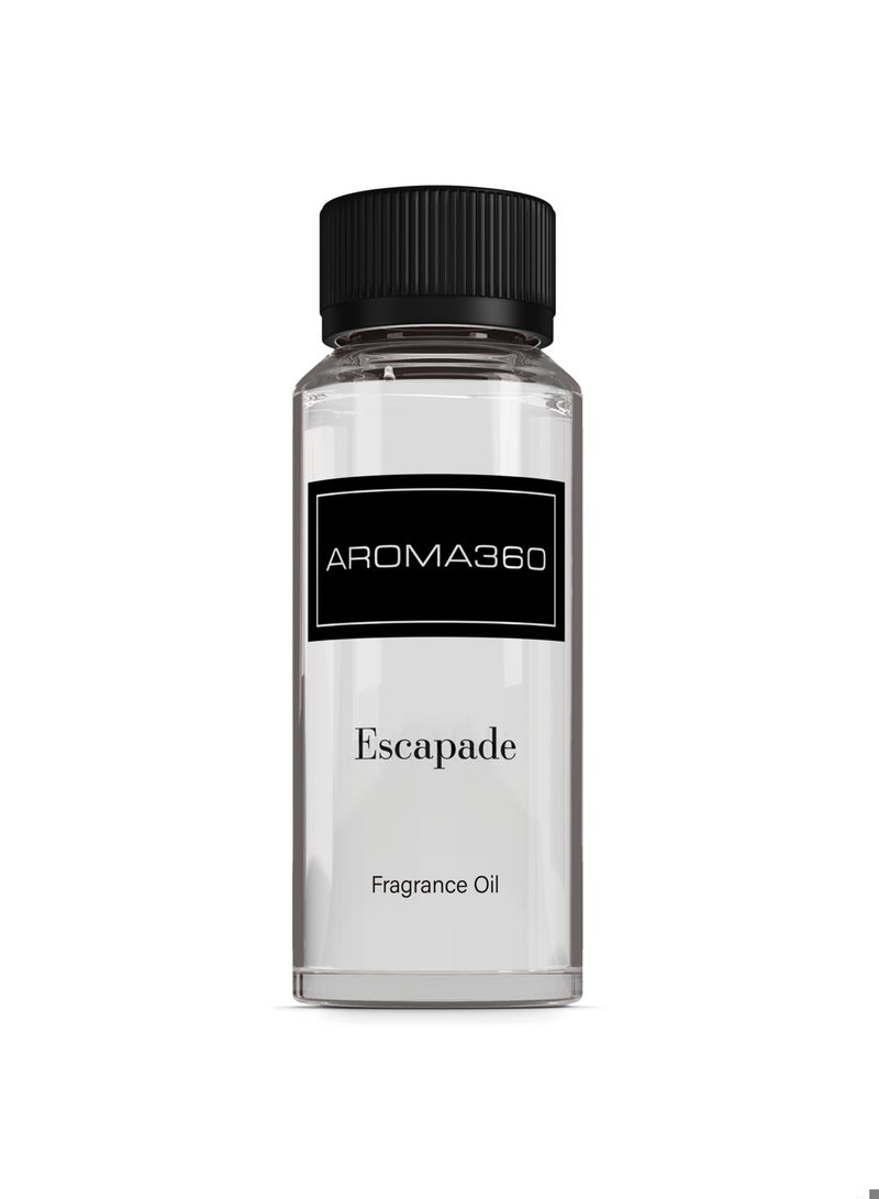 Escapade Fragrance Oil Blend - Hotel Inspired for Luxury Essential Oil Diffusers - Aromatherapy Scent Diffuser Oil - Ozone, Jasmine, and Black Pepper - 50 mL