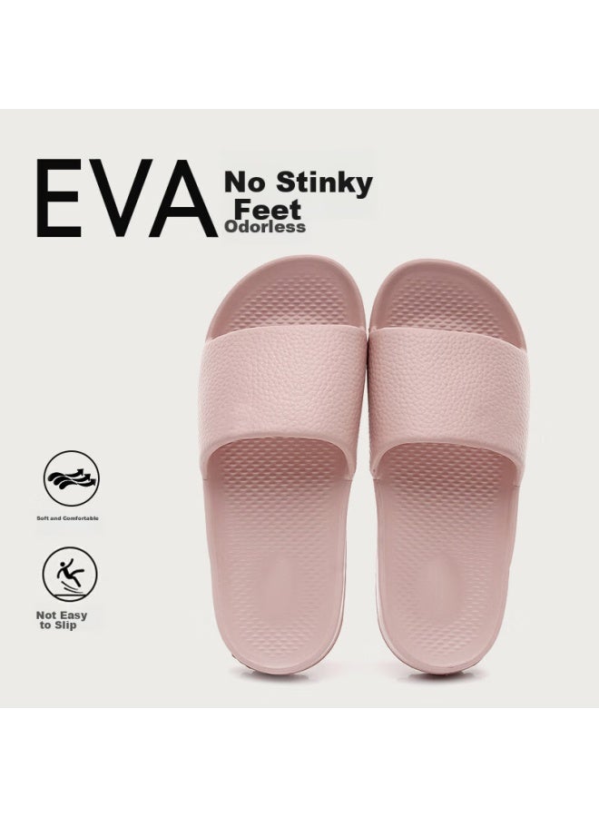 Guoluofei Home Slippers For Men And Women, Summer Thick-soled Sandals For Bathroom, Shower, And Outdoor Wear, Pink, Size 40-41 - Image 1