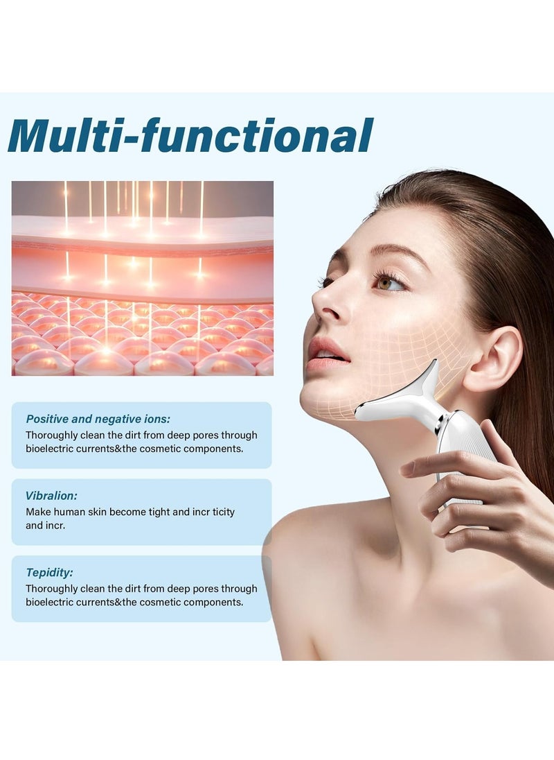 PRO LASHBEAUTY Anti-Wrinkle Neck Face Massager With 7 LED Colors,Facial Sculpting Tool,Skin Rejuvenation Device with Thermal,Triple Action LED and Vibration,for Anti-Aging,Lifting and Tightening  - Image 3