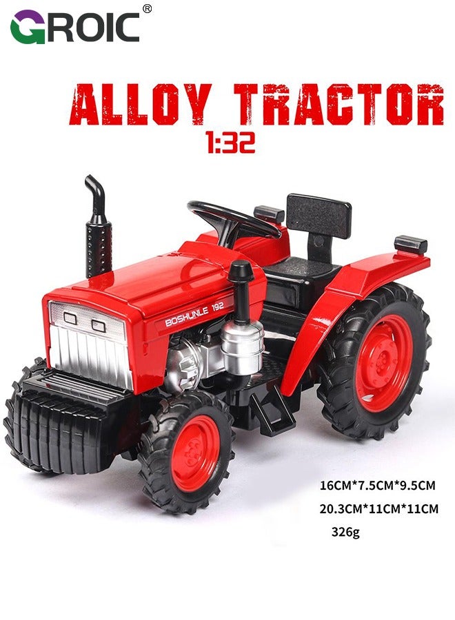 GROIC Tractor Toy, Kids Tractor with Light and Sound Effect- Metal Car Head/4 Wheel/Light, Toddlers Farm Vehicle Toys for kids - Image 5