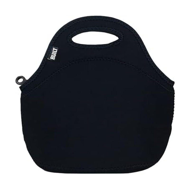 BUILT Gourmet Getaway Soft Neoprene Lunch Tote Bag Lightweight, Insulated and Reusable, One Size, Black - Image 1