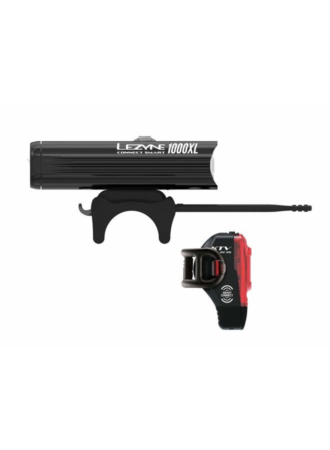 LEZYNE Connect Smart Pair 1000XL / KTV Pro LED Cycle Lights Rechargable - Black - Image 3