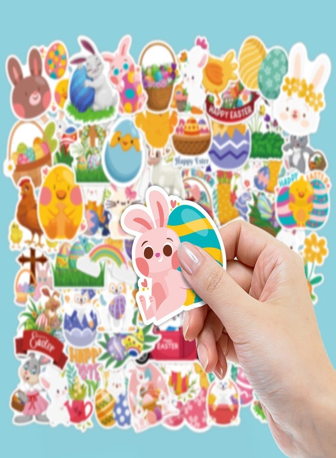 OHOME Easter Stickers | 120 PCS Egg Bunny Stickers for Kids -Easter Egg Stuffers - Vinyl Easter Games Crafts Activities Party Favors Basket Stuffers - Kids Gifts for Boys Girls - Image 3