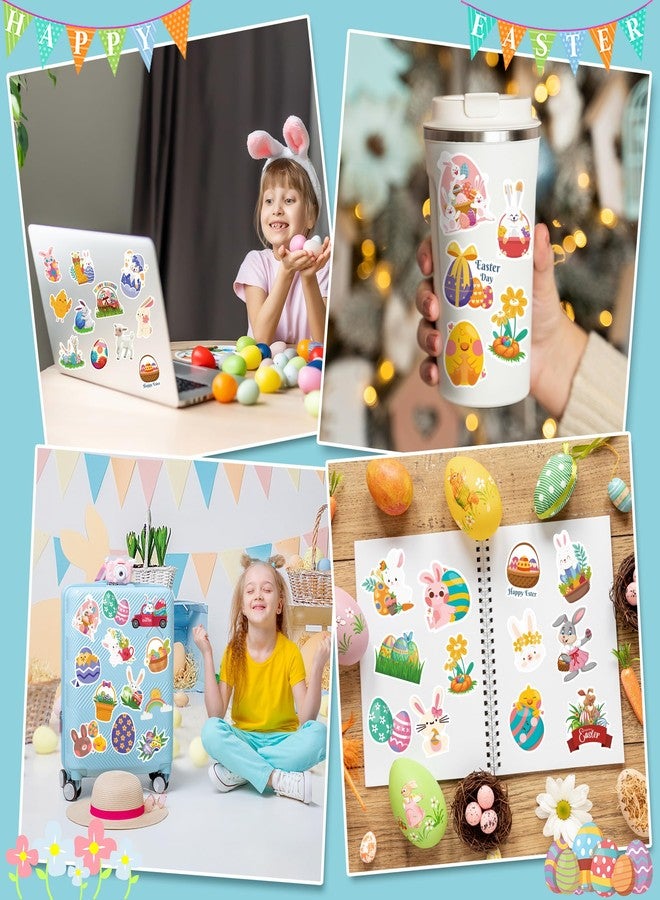 OHOME Easter Stickers | 120 PCS Egg Bunny Stickers for Kids -Easter Egg Stuffers - Vinyl Easter Games Crafts Activities Party Favors Basket Stuffers - Kids Gifts for Boys Girls - Image 5