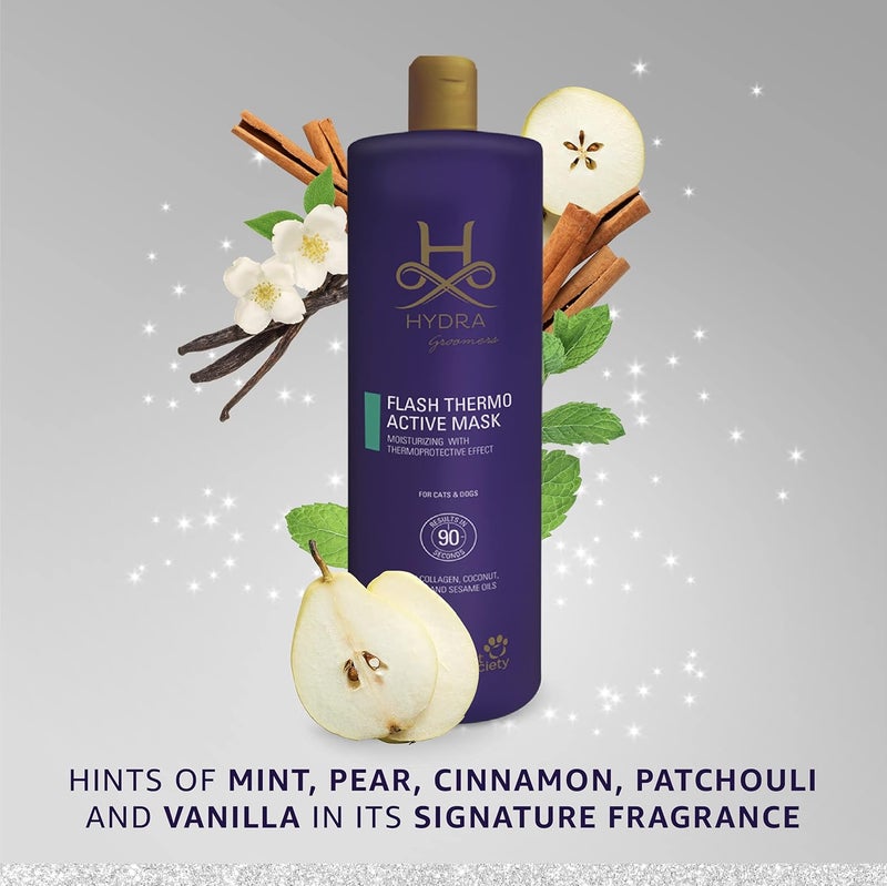 hydra Groomer's Flash Active Deep Conditioner for Pets Deeply Moisturizes, Hydrates, & Restructures The Skin & Coat Contains Actives That Moisturize The Coat, Leaving it Soft & Shiny – 900 gm - Image 3