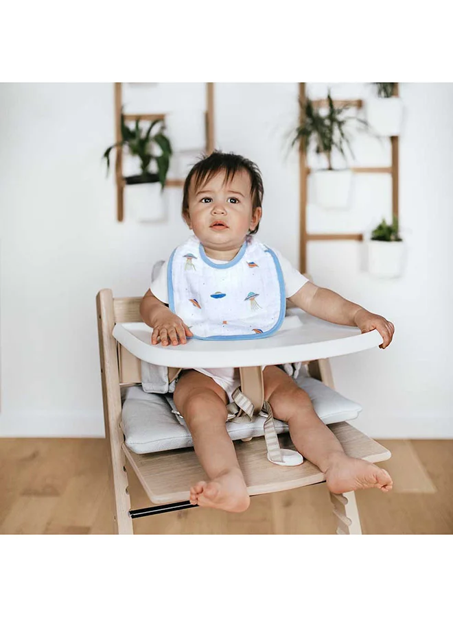 aden + anais Pack of 3 Muslin Baby Snap Bib Space Explorers