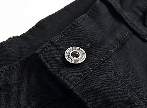FREDD MARSHALL Boy's Black Skinny Fit Stretch Slim Straight Fashion Jeans Pants,14 Slim,Black,14 Slim - Image 3