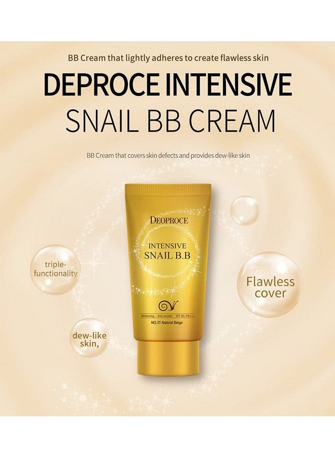 DEOPROCE كريم بي بي لؤلؤة الحلزون المتلألئة SPF50+;PA+++ تصحيح لون البشرة، تغطية العيوب، تقليل ظهور الخطوط الدقيقة (23 بيج رملي) - Image 5