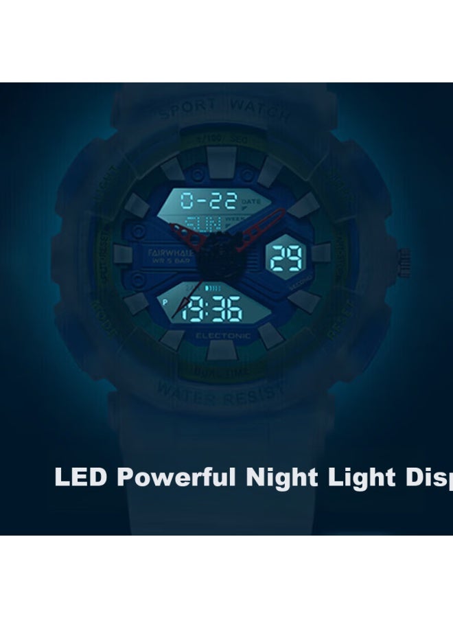 Mark Fairwhale Uni Student Mechanical Style Children's Electronic Waterproof Luminous Watch National Brand Festival Birthday Gift 4370 - Image 2