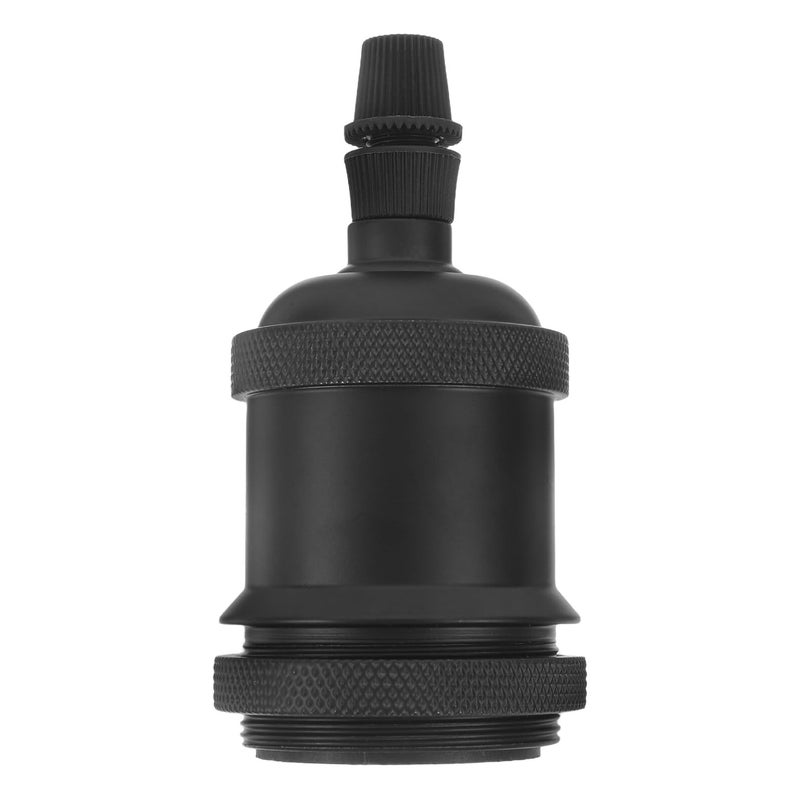 Retro Black Aluminum E26 Pendant Lamp Socket Holder For Ceiling Light - Image 2