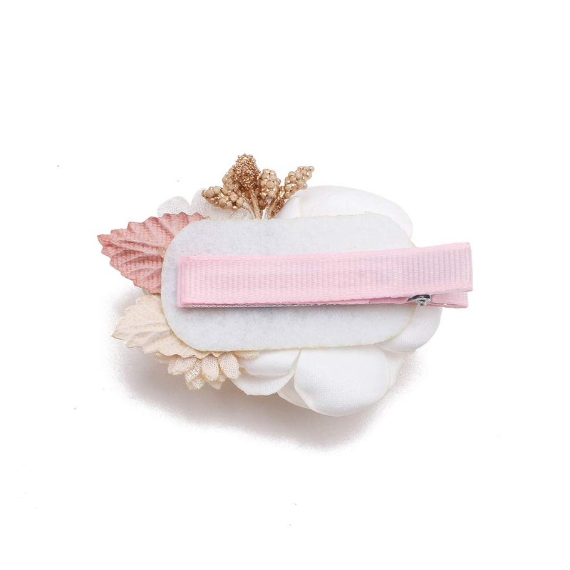 mligril Baby Girls Flower Hair Clips-3pcs Floral Hair Bows Alligator Barrettes for Infant Toddler - Image 5