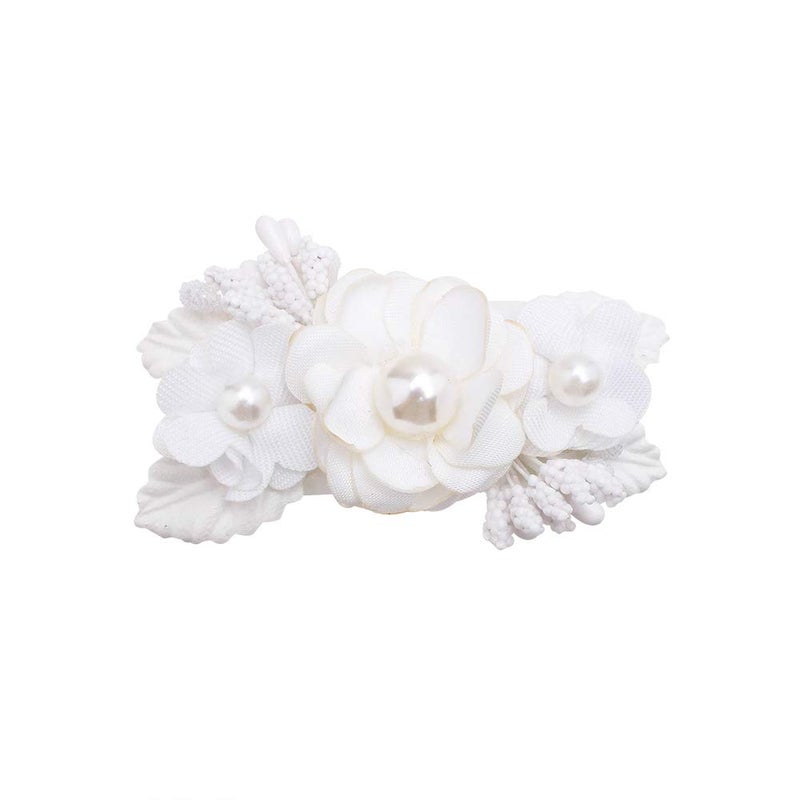 mligril Baby Girls Flower Hair Clips-3pcs Floral Hair Bows Alligator Barrettes for Infant Toddler - Image 4