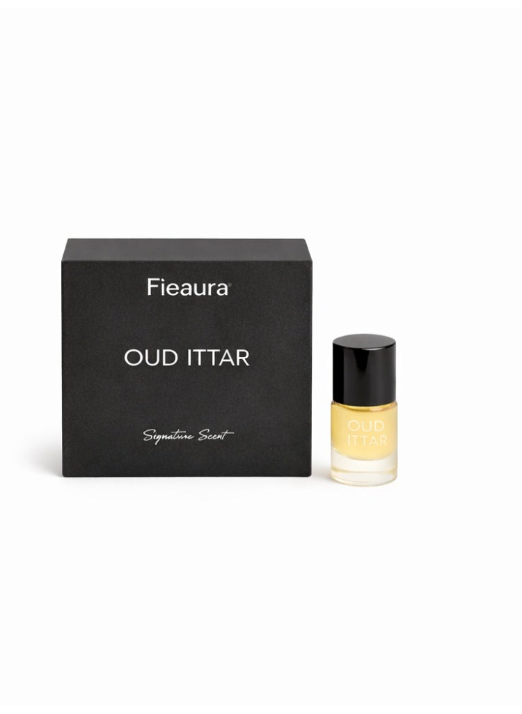 fieaura Spiced Oud Ittar | Fresh, Light & Luxurious Oud Perfume Oil - Image 1
