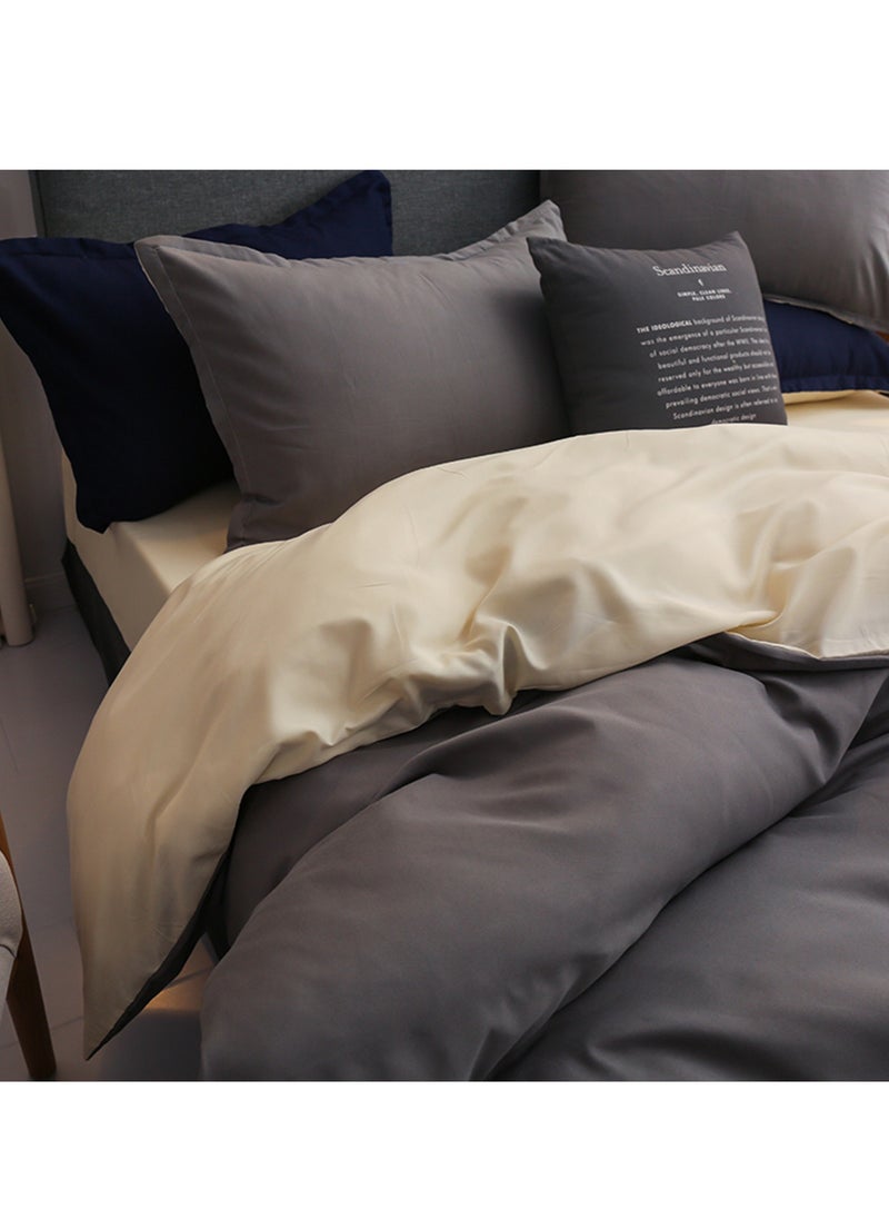 Sharpdo 4-Piece Bedding Set,A Quilt Cover(No quilt core),A Bed Sheet,2 Pillowcases  - Image 3
