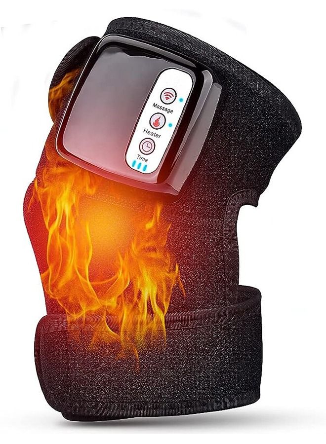 Arabest Electric Knee Massager,Far Infrared Joint Protector,Shoulder Massager,Multi-functional Rechargeable Heated Knee and Joint Massager for the Elderly,110v-240v,10w,45-65 Degree  - Image 1