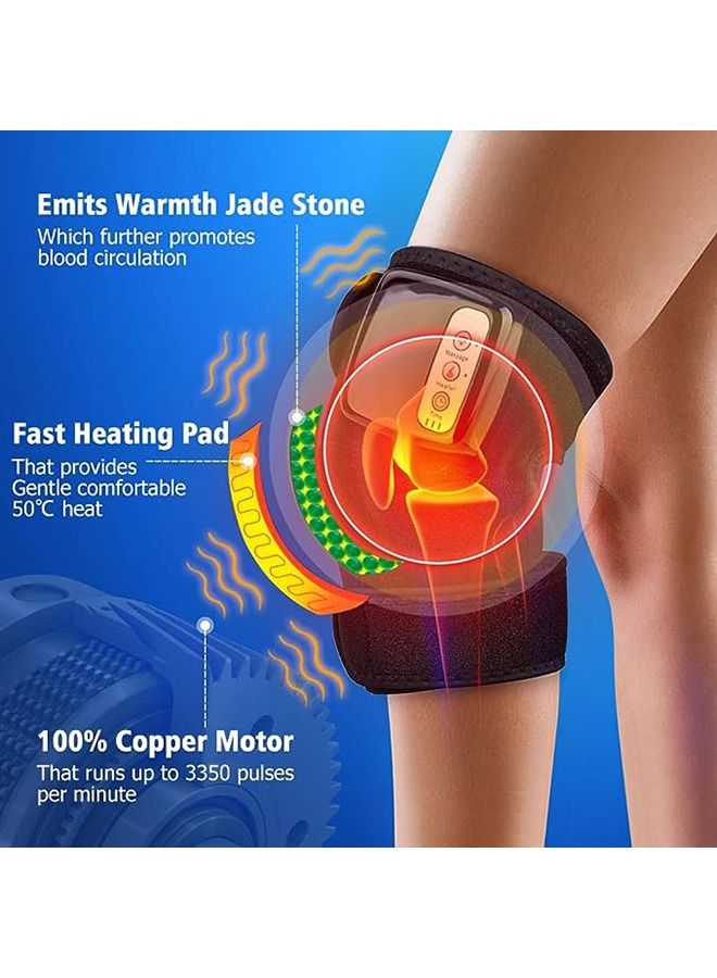 Arabest Electric Knee Massager,Far Infrared Joint Protector,Shoulder Massager,Multi-functional Rechargeable Heated Knee and Joint Massager for the Elderly,110v-240v,10w,45-65 Degree  - Image 4