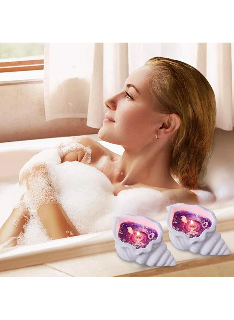 Candle Enchanting Coastal Glow: Starfish & Seashell Soy Wax Candle with Sparkling Embellishments - Perfect for Bedroom and Living Room Ambiance and All-Occasion Gifting  - Image 2