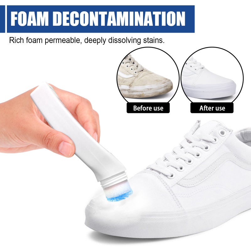 Jaysuing White Shoe Cleaning Kit Daily Stain Removal Convenient Refreshing Gentle Care Organizer Refreshing Agent - Image 4