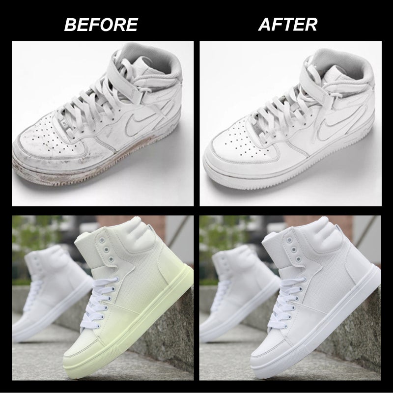 Jaysuing White Shoe Cleaning Kit Daily Stain Removal Convenient Refreshing Gentle Care Organizer Refreshing Agent - Image 5