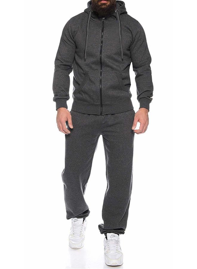 COOFANDY Men Sweatsuit 2 Piece Outfit Long Pant Tracksuit Sets, 1 - Gray, XL - Image 1