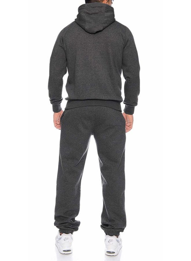 COOFANDY Men Sweatsuit 2 Piece Outfit Long Pant Tracksuit Sets, 1 - Gray, XL - Image 3