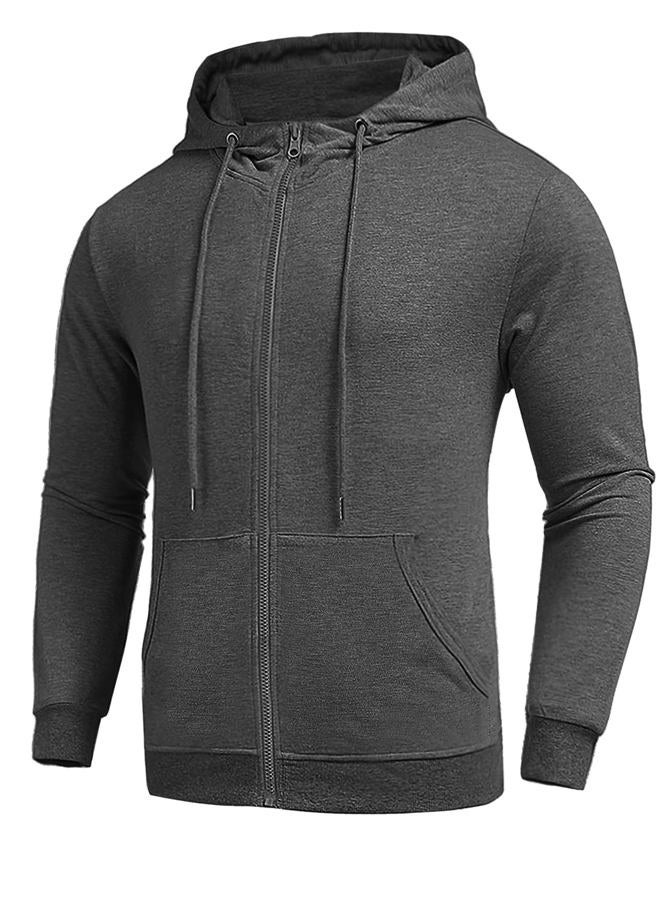 COOFANDY Men Sweatsuit 2 Piece Outfit Long Pant Tracksuit Sets, 1 - Gray, XL - Image 4