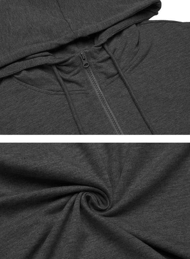 COOFANDY Men Sweatsuit 2 Piece Outfit Long Pant Tracksuit Sets, 1 - Gray, XL - Image 5