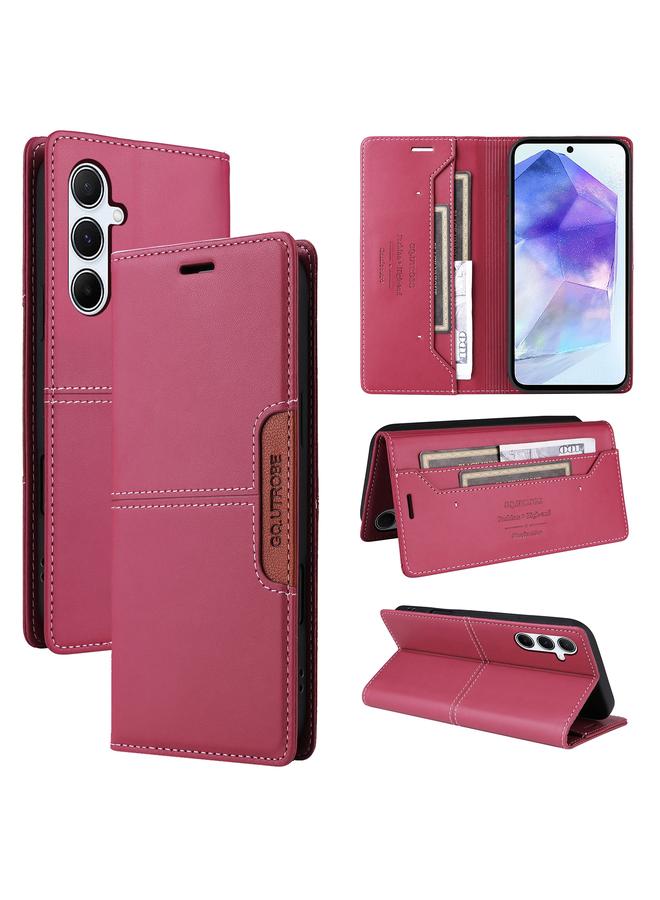 The Bros Case For Samsung Galaxy A55 5G G01 RFID Anti-theft Leather Phone Case