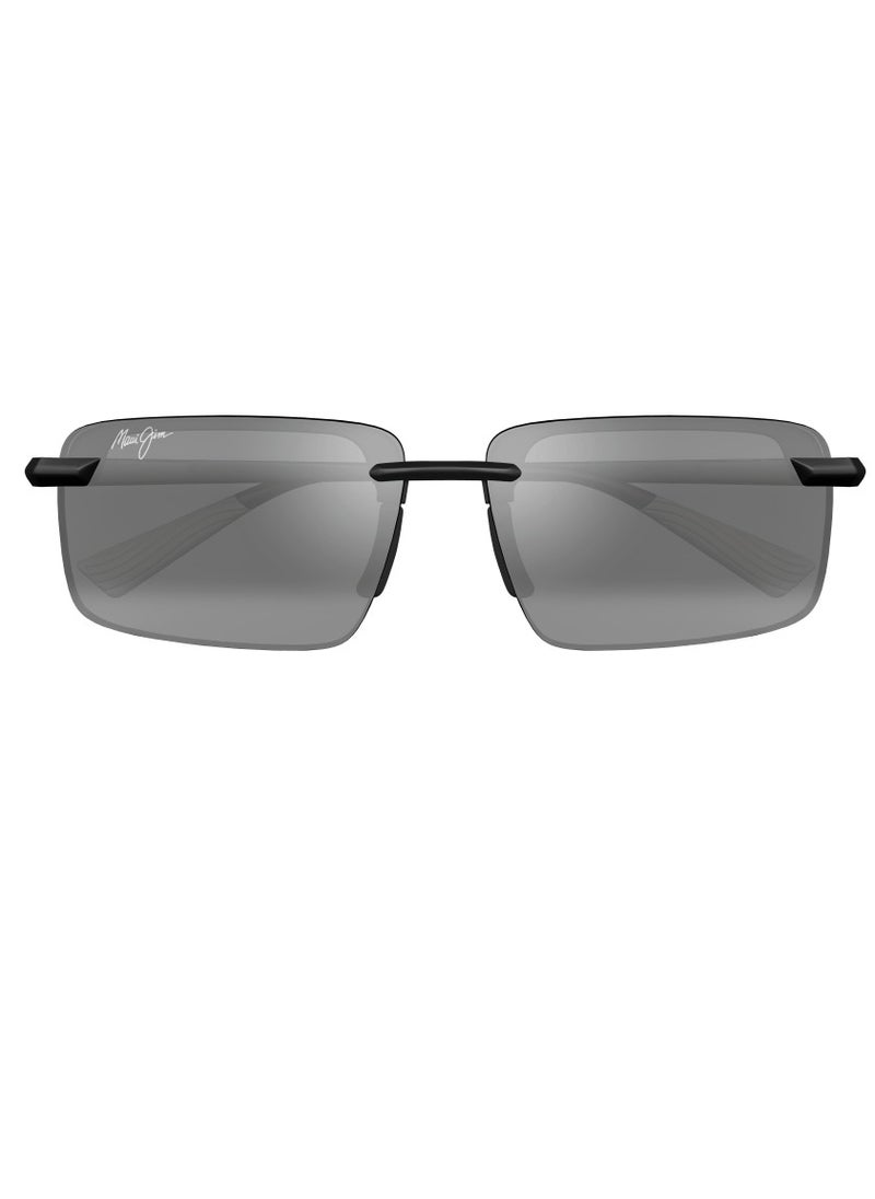 MAUI JIM Maui Jim Laulima 626-02 Unisex Polarized Rectangular Sunglasses – 61 mm Lens Size  - Image 3