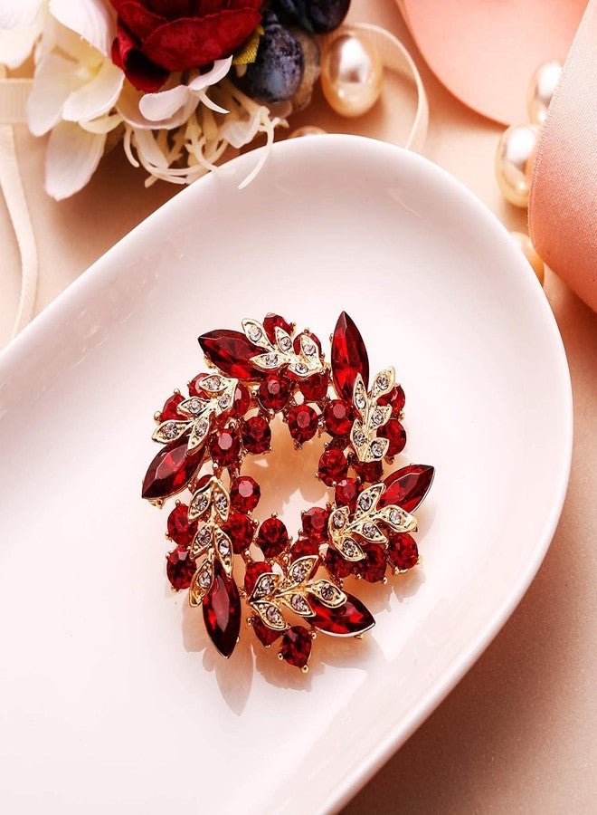 Aeenioy Brooch Pin for Women, Beautiful Bauhinia Flower Design Saree Pin for Pleats, Red Bauhinia Flower Brooch, Versatile for Shirts, Dresses and Hijab - Image 5