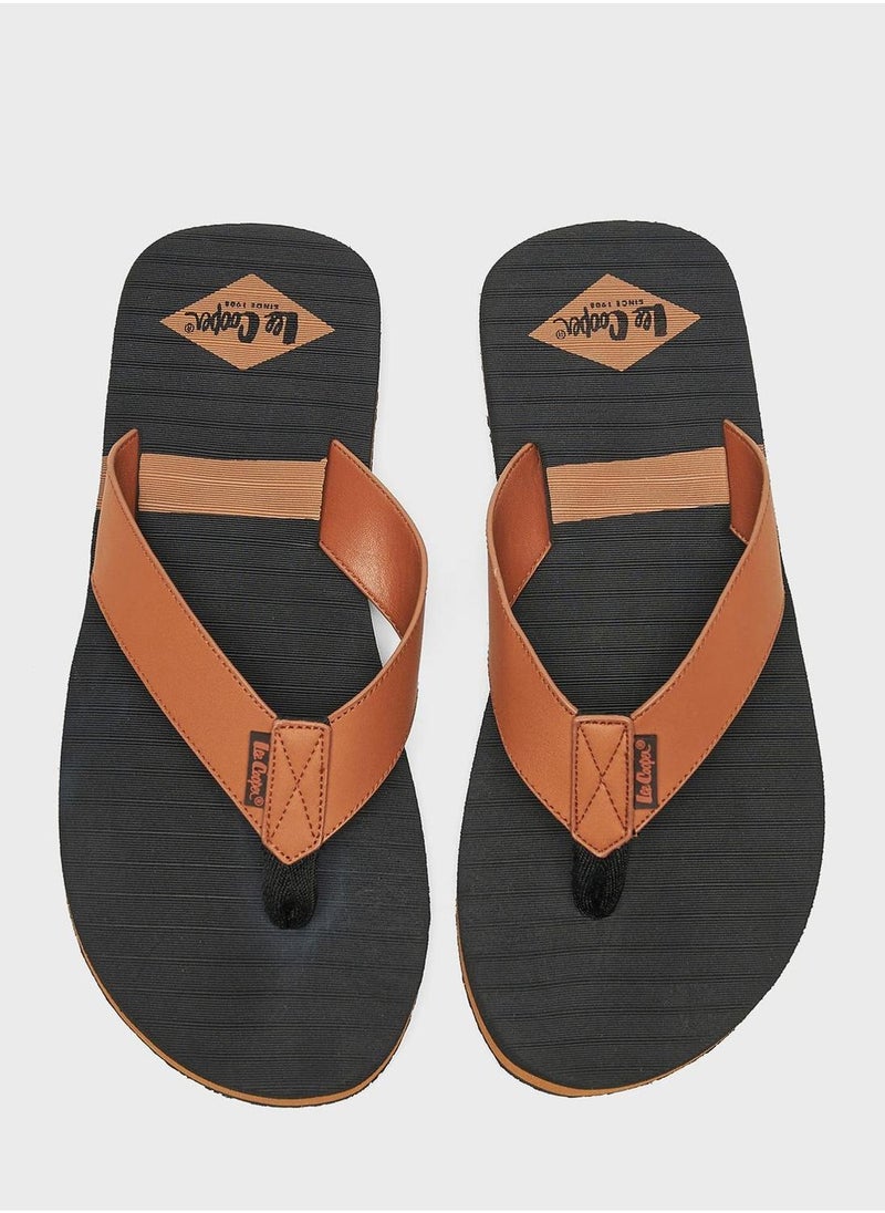 Lee Cooper Logo Flip Flops  - Image 3
