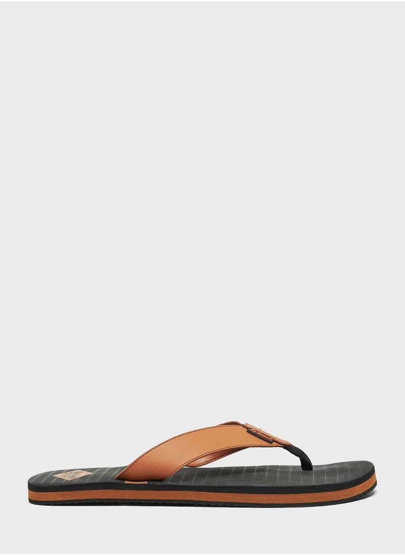 Lee Cooper Logo Flip Flops  - Image 1