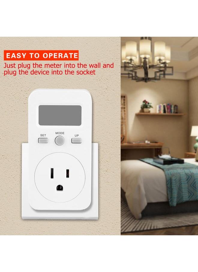 Thoraya Digital Multifunction Energy Metering Socket Power Voltage Meter Monitor  (USS)  - Image 3