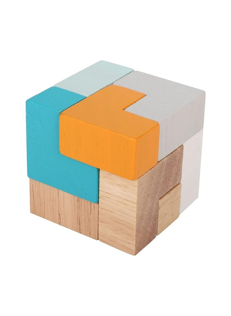 العاب خشبية دومينو لعبة احجية مكعبات بناء تعليمية مبكرة للاطفال - Image 2
