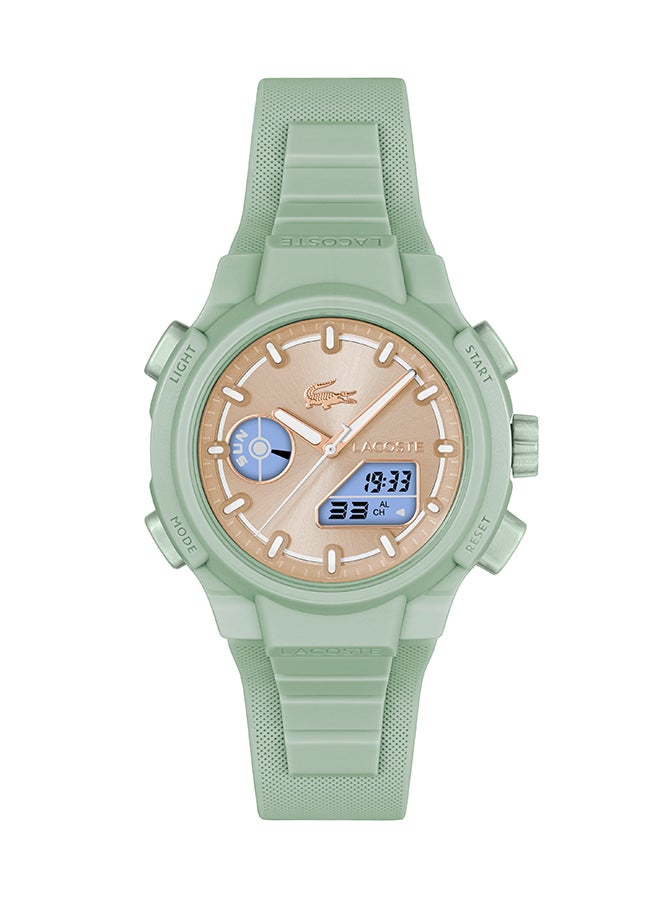 LACOSTE ROUND ANALOG WOMEN'S ROSE GOLD SUNRAY CASE WATCH - 2001433 - Image 2