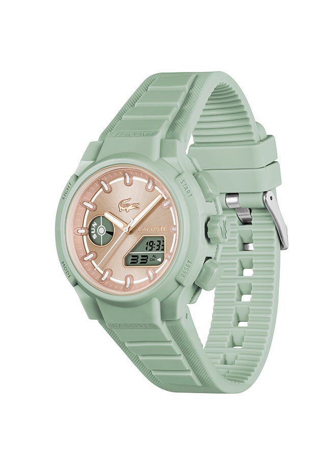 LACOSTE ROUND ANALOG WOMEN'S ROSE GOLD SUNRAY CASE WATCH - 2001433 - Image 3