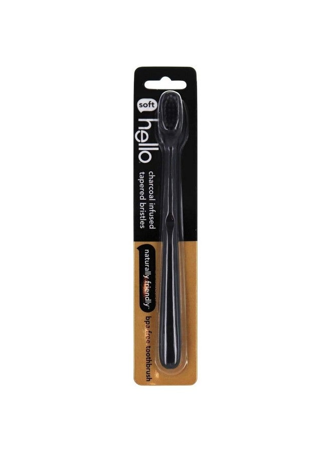 Hello Bpa Free Charcoal Bristle Toothbrush - Soft - 1Ct Black - Image 2