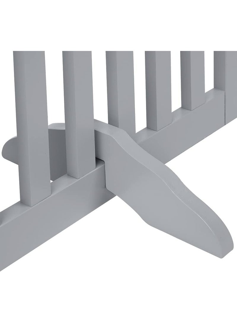 Unipaws Free Standing Pet Gate for Dogs and Cats – Adjustable, Portable Safety Barrier for Homes, Doorways, and Staircases – Easy Setup, Durable, and No Drilling Required - Image 2