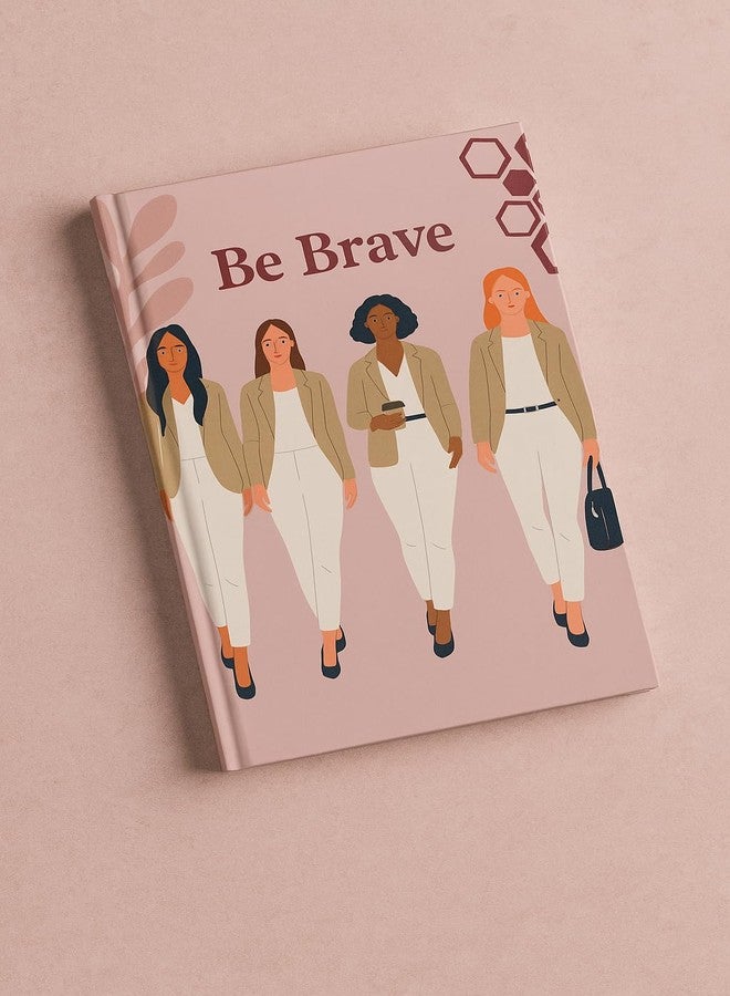 دفتر ملاحظات تحفيزي من Writtini Be Brave - 112 صفحة مسطرة، غلاف ورقي ناعم، ورق فاخر 100 جرام/متر مربع، دفتر ملاحظات مصمم ملهم للنساء - Image 3