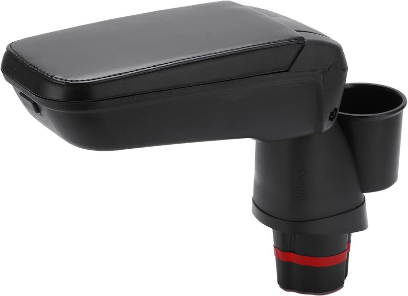 Central Armrest Box, Broad Deep Storage Space with Water Cup Holder, Constructed with Artificial Leather ABS, Fit Smart Fortwo Forfour 453 15-19 - Image 1