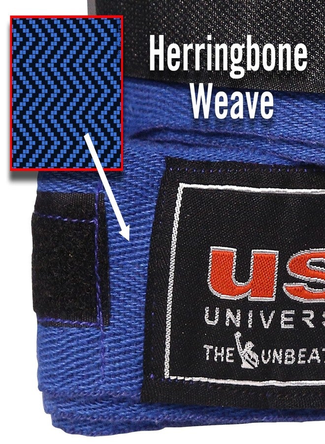 USI UNIVERSAL Boxing Hand Wraps Pack of 1 Pair, Hand Wraps for Boxing Martial Arts MMA Inner Hand Wraps/Bands for Punching Length 4.55m (180"), Blue - Image 2