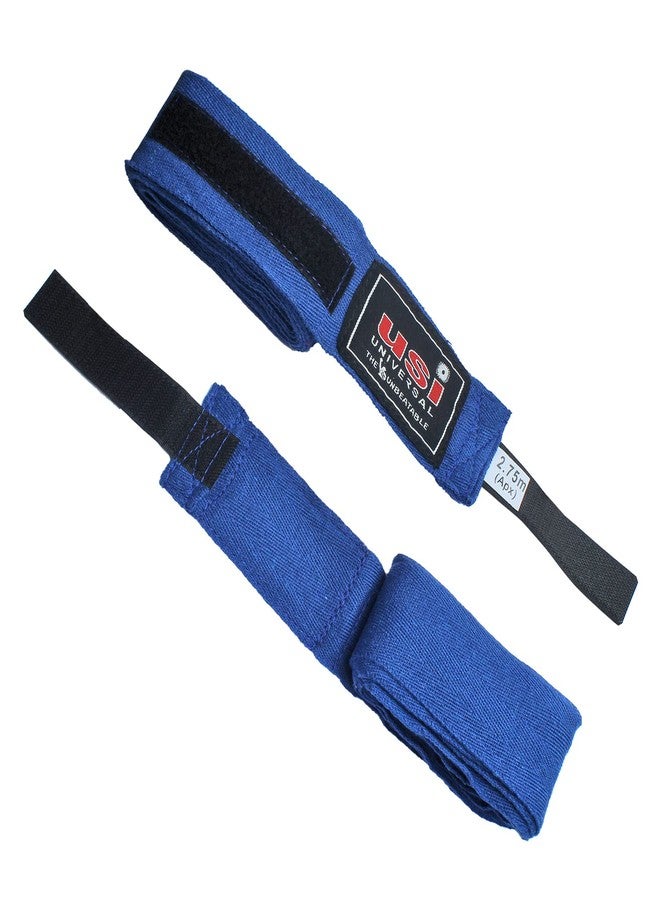 USI UNIVERSAL Boxing Hand Wraps Pack of 1 Pair, Hand Wraps for Boxing Martial Arts MMA Inner Hand Wraps/Bands for Punching Length 4.55m (180"), Blue - Image 5
