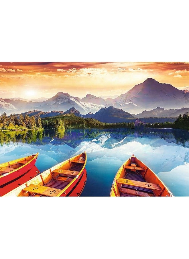 Trefl Crystal Lake 2000 Piece Jigsaw Puzzle Red 38"x27" Print, DIY Puzzle, Creative Fun, Classic Puzzle for Adults and Children from 12 Years Old - Image 2