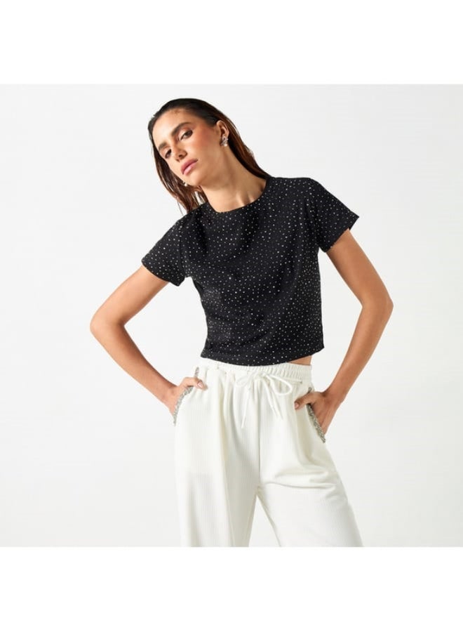 تواكستريمز تيشيرت مزين بأكمام قصيرة من تو إكستريمز - Image 4