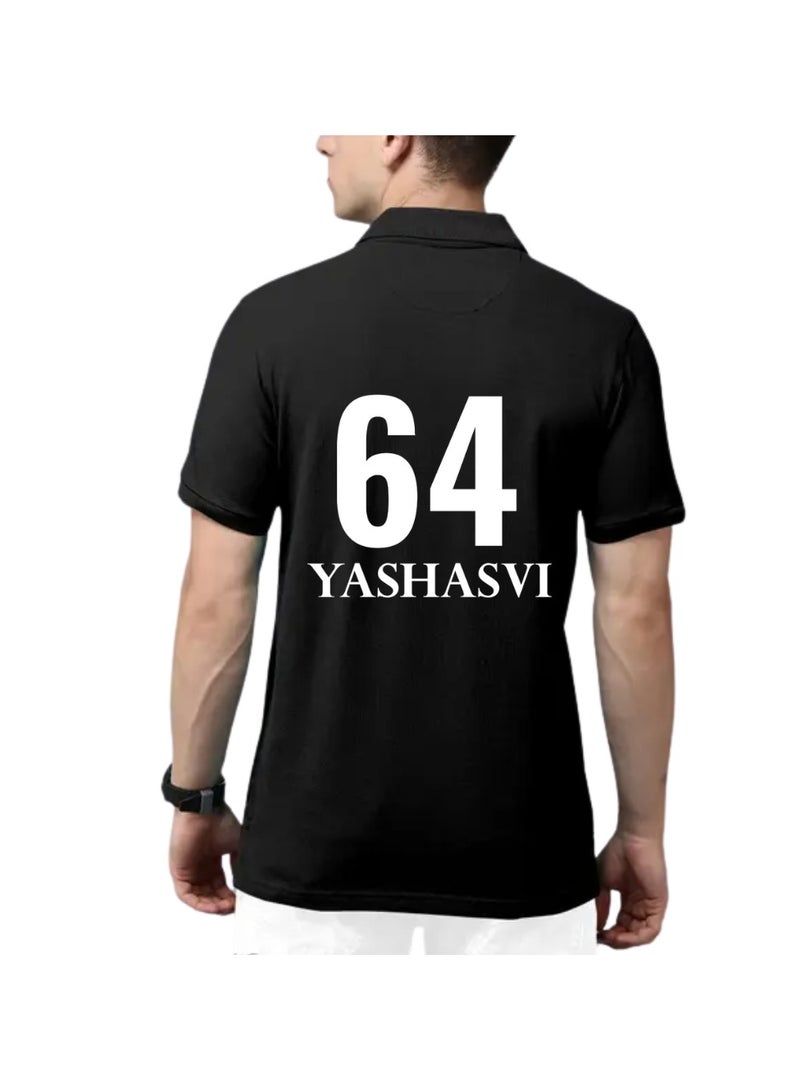 PRINTSHOP4ME Rajastan Cricket Men's Dry-Fit Polo Neck T-Shirt With Cap|Soft&Breathable Sportswear For Cricket Lovers| Wear It For Games - Image 3
