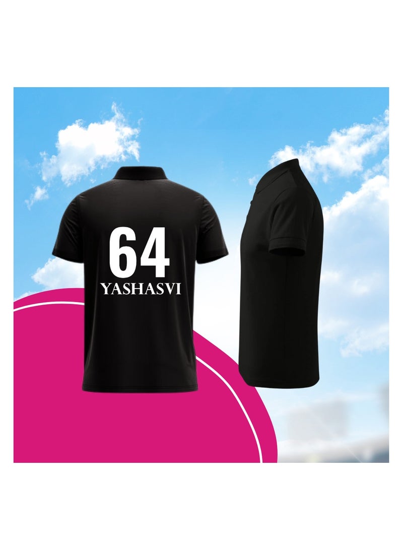 PRINTSHOP4ME Rajastan Cricket Men's Dry-Fit Polo Neck T-Shirt With Cap|Soft&Breathable Sportswear For Cricket Lovers| Wear It For Games - Image 5