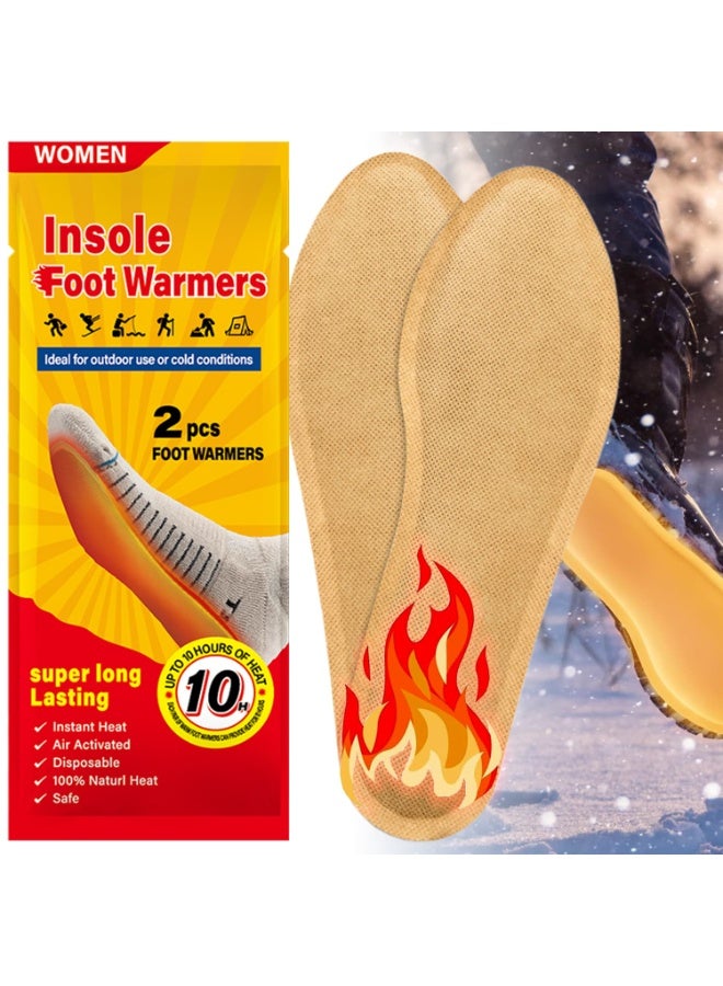 Foot Warmers 5 Pairs, Disposable Heat Pad, Hot Hand Warmers, Long Lasting Safe Natural Odorless Air Activated Warmers, Perfect for Camping, Outdoor Skiing, Travel - Image 1