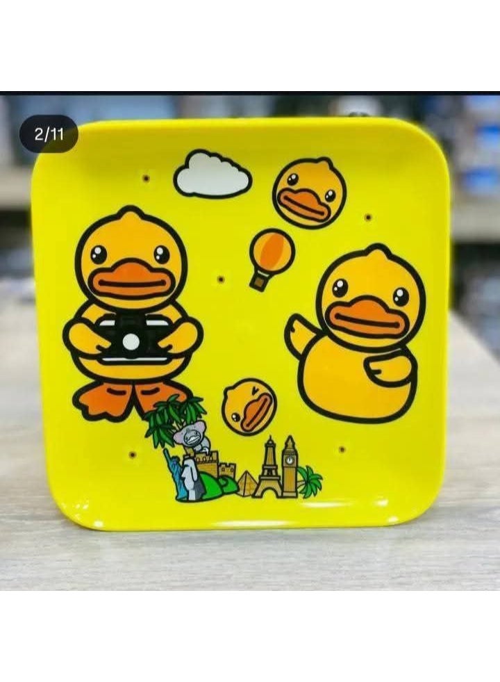 Donald Duck Kids Plate Set – BPA-Free, Safe Plastic with Cute Cartoon Design  Rg  - Image 4